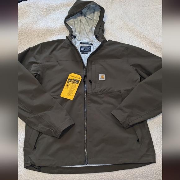 Carhartt Storm Defender Relaxed Fit Jacket in Tarmac. Size Medium. NWT - Picture 1 of 16